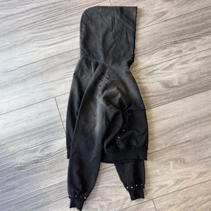 Custom Vintage Screen Printing 400 GSM 100% Cotton Hoodie Heavyweight Acid Washed <b>Pullover</b> <b>Men</b> Rhinestones Hoodie - Product Image 4