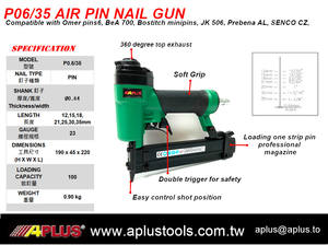 APLUS-pistola de aire PIN P0.6/35, 23GA,30MM, P635 pinner sin cabeza - Product Image 5