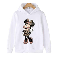 Sweatshirts brodés pour filles, sweat à capuche à manches longues, design souris, vêtements d'hiver, printemps et automne pour enfants, nouveauté