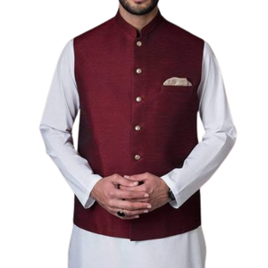Alta calidad precio razonable ropa de hombre indio chaleco vendedor superior Mehndi y ropa Formal chaleco sin mangas chaleco para hombres - Product Image 2