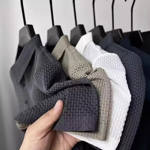 Camiseta Polo de Seda de Hielo para Hombre, Personalizada por el Fabricante, de Secado Rápido, con Cuello Jacquard de Bambú, Manga Corta, Informal, Talla Grande - Product Image 2