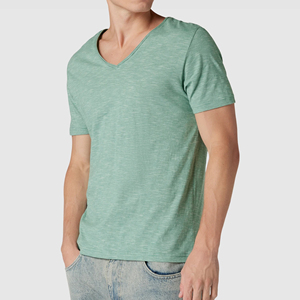 2023 nueva llegada ropa de hombre OEM diseño personalizado camiseta informal de manga corta para hombre con impresión de logotipo bordado de BD - Product Image 2