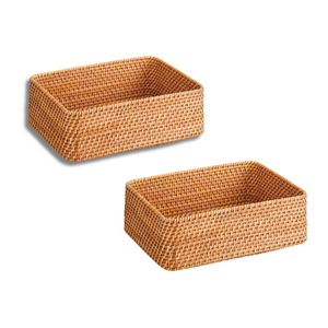 PANIER/PLATEAU en rotin en osier élégant de haute qualité du Vietnam Solution peu encombrante pour l'artisanat des maisons modernes à usage polyvalent - Product Image 1