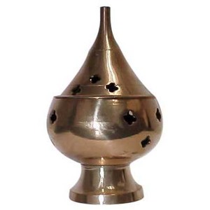 Porte-encens en laiton massif de meilleure forme Oud Bukhoor brûleur porte-encens aromatique en métal parfum de maison - Product Image 6