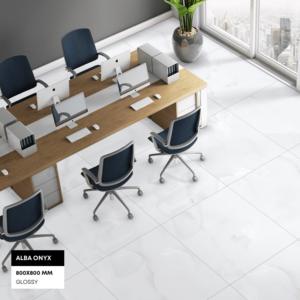 Diseño moderno 800x800mm Azulejos de losa de porcelana Función de ladrillo refractario Venta directa de fábrica para salas de empresas corporativas - Product Image 1