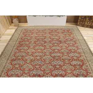 Tapis turc vintage, tapis surdimensionné 8,1x11,6 pieds, tapis persan rouge et bleu - Product Image 3