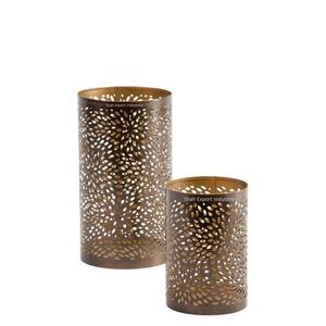 Bougeoir votif en métal de fer fait à la main forme ronde finie noire pour Noël décoration de maison et de mariage votive - Product Image 5