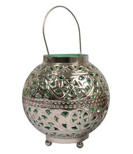 Metal floral design votive <b>holder</b> indoor & outdoor <b>tealight</b> candle <b>holder</b> for home hotel office wedding party decoration - Product Image 2