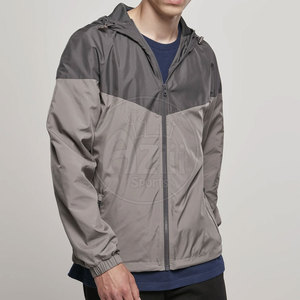 Chaqueta Cortavientos con Capucha y Estampado Frontal Personalizado, para Hombre, Moda Urbana de Invierno, Transpirable, Resistente al Viento, de Poliéster y Algodón - Product Image 5