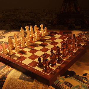 Caja de Ajedrez de Madera de Lujo, Diseño Clásico Premium, Alta Calidad, Hecha a Mano, Duradera, Ecológica, para Uso en Exteriores, Estilo Coleccionista Elegante - Product Image 2