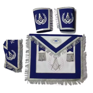 Delantal de alta calidad, puños de cuello, Masonic Regalia Master Mason, conjunto de regalos, manualidades bordadas, punto de cruz y costura - Product Image 6