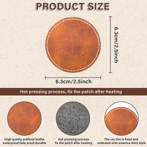 Etiqueta de parche de reparación en relieve grabada con láser personalizada en espacios en blanco etiquetas de polipiel impresas para Jeans Beanie Hat otros artículos de cuero - Product Image 2
