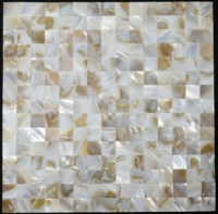 Tuiles de mosaïque en nacre naturelle pour la décoration murale, tuiles murales et de crédence en nacre