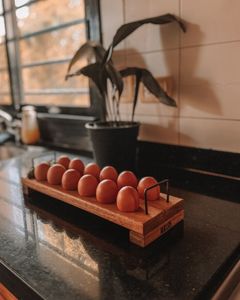 ที่ใส่ไข่ทำจากไม้ธรรมชาติสำหรับห้องครัวฟาร์มและตลาดเครื่องครัวใช้ไข่ปลอดภัย - Product Image 5