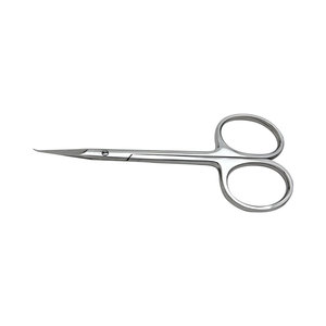 La mejor manicura de alta calidad, tijeras para cutículas, superficie de corte curvada, mango recto de acero inoxidable, herramienta de belleza afilada - Product Image 2