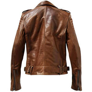 Blouson aviateur moderne pour homme en PU, coupe ajustée, style moto et motard, avec capuche, pour l'hiver, en toile, fabriqué par le fabricant - Product Image 4