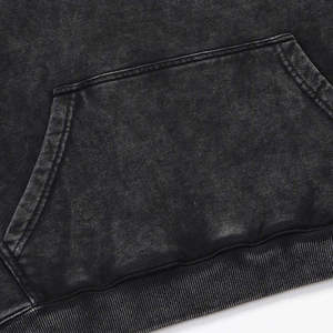 Sudadera con Capucha de Algodón, Corte Ajustado, Diseño Gráfico, Lavado Ácido, para Hombre, Manga Larga, Estilo Urbano, Otoño, Alta Calidad - Product Image 3