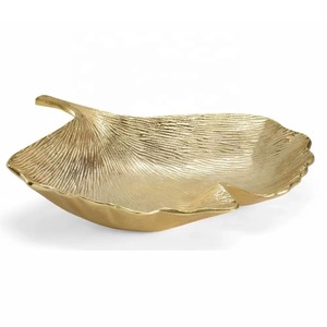 Bandeja redonda para servir con textura dorada, cuenco para aperitivos y nueces, perfecto para mesa de comedor, sala de estar y decoración del hogar - Product Image 3