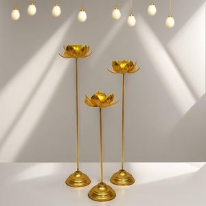Grand pot de bougie en métal naturel fait à la main de luxe de style Ins exclusif pour la maison et le mariage cadeau de Noël ARTISAN AURA - Product Image 3