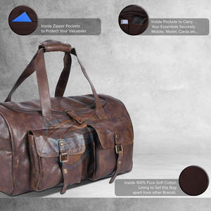 กระเป๋าเดินทางหนังดีไซน์ใหม่ปี 2025 กระเป๋าเดินทางหนังน้ำหนักเบาและสะดวกสบาย - Product Image 5