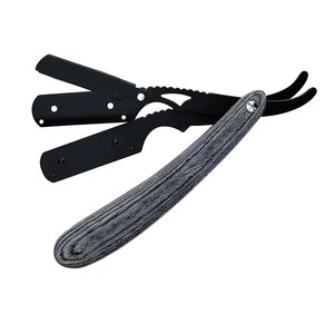 Maquinilla de afeitar recta Premium para hombre, maquinilla de afeitar profesional, mango de madera ergonómico, afeitado cómodo preciso - Product Image 5