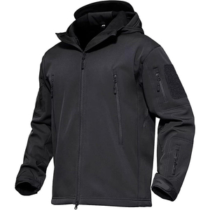 Nouvelles vestes tactiques softshell pour hommes en gros, imperméables, pour la randonnée en plein air, doublées de polaire, manteau d'hiver à capuche, sur mesure en vrac - Product Image 2
