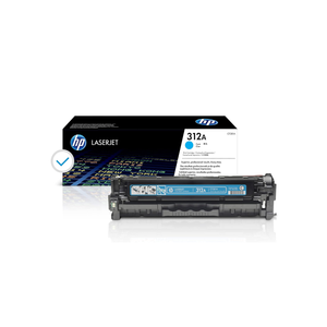 Cartouche de toner cyan originale HP 312A pour imprimante LaserJet avec puce CF381A, compatible avec les machines HP - Product Image 1