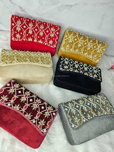 Nuevo diseño bordado mujer Correa larga bandolera mejor bolso de mano de noche venta caliente en Qatar Dubai Bahrein POR ARTESANÍA DE LUJO - Product Image 5