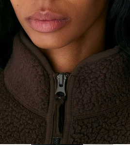 Women's Embroidered Windproof Breathable Fleece <b>Sherpa</b> Jacket Casual Long Sleeve Zipper Fuzzy Coat with Pockets - Product Image 2