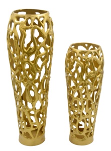 Designer Iron Tabletop Flower <b>Vase</b> Handcrafted Bulk Wholesale Quantity Coastal Home Decor Wedding Events IHA Brand Model IHAT140 - Product Image 3