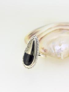 Joyería Fina al por Mayor, Plata de Ley 925 Maciza, Pirita Natural, Gema Cabujón con Corte de Pera, Incrustación en Bisel, Estilo Minimalista para Boda - Product Image 2