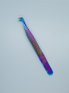 Juego personalizado de alta calidad, mango de agarre de 3 diamantes, pinzas de extensión de pestañas de acero inoxidable, pestañas postizas no magnéticas multicolores - Product Image 3