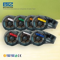 Ruban d'étiquettes Compatible BD pour imprimante d'étiquettes M21-750-427, cassette d'étiquettes noir sur blanc