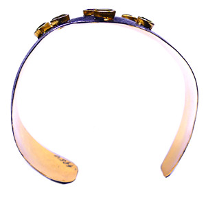 À la mode 925 en argent Sterling à la mode améthyste péridot pierres précieuses pas cher classique femmes portent des bracelets de manchette - Product Image 5