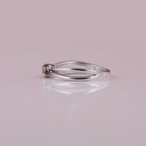 Anillo de Compromiso de Oro Macizo de 18 quilates, Diamante Natural Chapado en Oro Certificado, Nuevo Estilo Clásico de Moda, Corte Natural, Anillo de Compromiso - Product Image 2