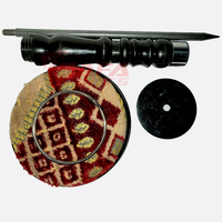 Nouveau bloc de fauconnerie de couleur noire perche de style arabe 6 \ "haut pour les produits de chasse