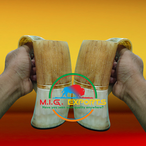 Cuernos para Beber de Cuerno Natural, Vasos de Cuerno para Vino y Cerveza, Tazas Únicas para Beber, Perfectas para Fiestas y Bodas - Product Image 4