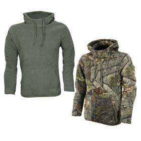 Sweats à capuche unis et vierges pour hommes Sweats à capuche en polaire noire avec poches Sweats à capuche personnalisés en gros - Product Image 3