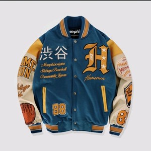 Patchs en chenille broderie Streetwear collège Baseball veste universitaire Logos en chenille personnalisés vestes universitaires - Product Image 5