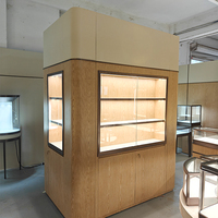 Vitrine de luxe en aluminium et verre pour téléphones portables, bijoux, cigarettes, montres, présentoir à bijoux avec éclairage LED
