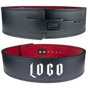 2025 nueva llegada personalizada de cuero de vaca de cuero genuino cintura protectora cinturón de levantamiento de pesas gimnasio cuero cinturón de levantamiento de pesas - Product Image 6