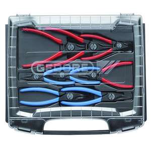 Juego de 8 alicates para anillos de retención Gedore en estuche - Product Image 3