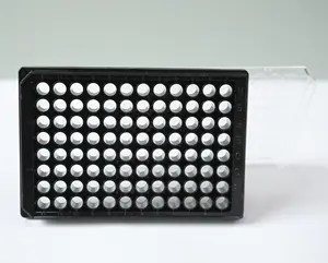 Competitive Price Supplier 96well Flat Clear Bottom Black PS Ultra low-binding Microplate for Research