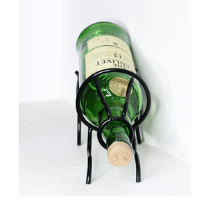 Metal Wine Bottle Stand Heart Shape 2-Bottle Display Racks Stand Holder <b>Storage</b> Organizer Stand <b>Kitchen</b> Countertop Used - Product Image 4