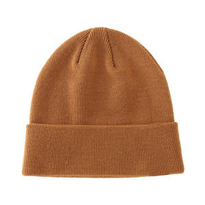 Customized Wholesale <b>Winter</b> Beanie <b>Cap</b> <b>for</b> <b>Men</b> High Quality Cotton Knitted Hat Custom Logo Embroidery Warm <b>Winter</b> Accessory - Product Image 1