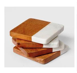 Posavasos hexagonal con incrustaciones de latón Posavasos de piedra Mat Pad Producto hecho a mano de alta calidad - Product Image 6