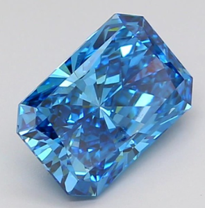 เพชรที่โตแล้วสำหรับทำเครื่องประดับ CVD ไดอะมอนด์สีฟ้าสดใส - Product Image 1