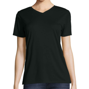 Camisetas de Verano para Mujer, Estampadas con Transferencia de Calor, Cuello Redondo, Manga Larga, Corte Ajustado, Antiarrugas, Transpirables, Tejido Jersey, Casual - Product Image 4