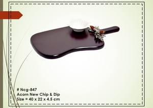 Acorn New Rectangle Shaped Solid Wooden Polished Chip & Dip 100% Export Quality Plats et assiettes écologiques pour les utilisations de service - Product Image 2