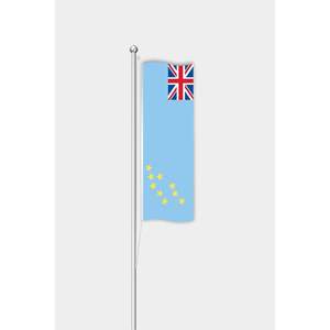 Drapeau vertical de Tuvalu pour affichage extérieur, 3x5 pieds, fanion en aluminium avec graphiques imprimés numériquement - Product Image 1